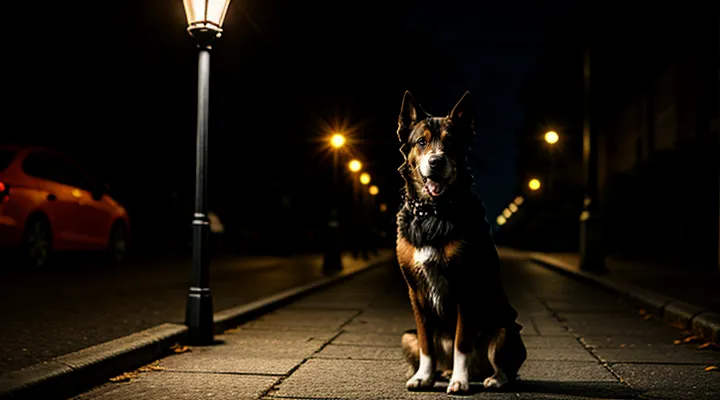 Инструкция: что делать, если собака боится гулять в темноте.