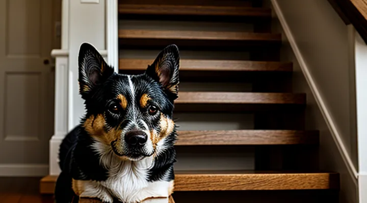 Инструкция: что делать, если собака боится ходить по лестнице.