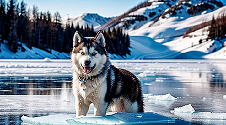 Инструкция: что делать, если собака провалилась под лед.