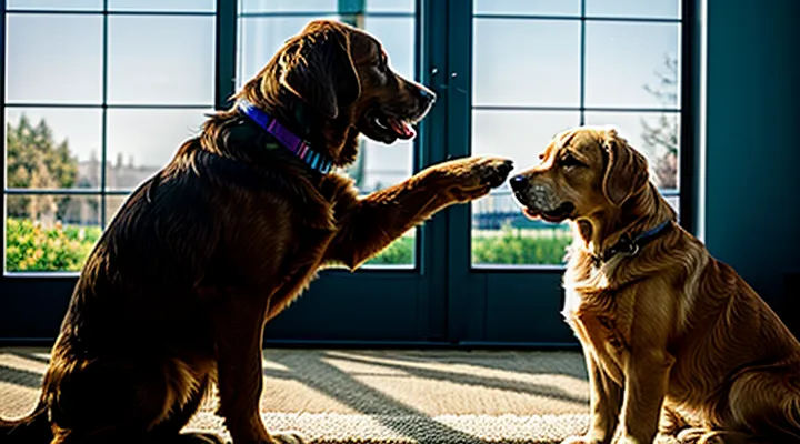 Инструкция: как научить собаку давать «пять» по очереди каждой лапой.