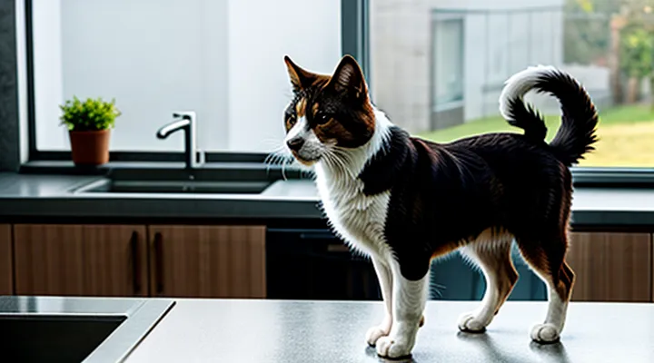 Инструкция: как отучить собаку воровать еду у кошки.