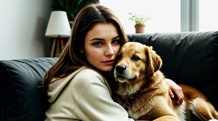 Инструкция: как понять, что собака вас утешает, когда вам грустно.