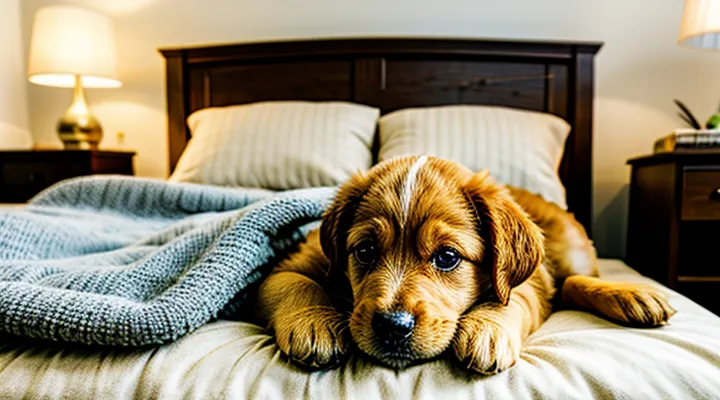 Инструкция: почему щенок скулит по ночам и как его успокоить.