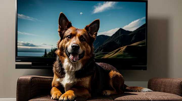 Инструкция: почему собака смотрит телевизор.