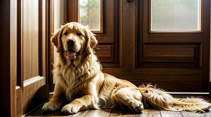 Инструкция: почему собака спит у входной двери.